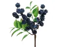Produktbild: Kunstpflanze Dekozweig mit Heidelbeeren für herbstliche Arrangements und, Florists Products, Höhe 10 cm