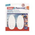 Produktbild: tesa Powerstrips® Haken Large Oval in weiß Gegenstände bis 2 kg Selbstklebend