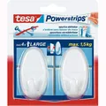 Produktbild: Powerstrips Haken Large Oval weiss Selbstklebehaken Handtuchhaken