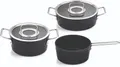 Produktbild: Fissler Adamant/Aluminium-Kochtopfset, 3-teilig, Töpfe-beschichtet Glasdecke #A