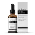 Produktbild: Dr. Severin® Retinol Vitamin A Hyaluronsäure Serum I Hochkonzentriert & hochdosiert I Anti-Aging, strafft Falten, Anti Pickel + Mitesser I Serum 2019 I Fördert Kollagenproduktion | 50ml
