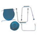 Produktbild: Mobiclinic®, Toilettenstuhl, Mit deckel, Herausnehmbarer eimer, Verstellbar in 5