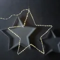 Produktbild: LED Stern Leuchtstern Metallstern 140LED H: 40cm Weihnachtsstern für Innen/Außen