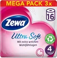 Produktbild: Zewa ultra soft WC-Papier 4-lagig extra weich Toilettenpapier 48 Rollen