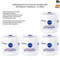 Produktbild: NIVEA Repair & Care Creme mit 10% Glycerin + Panthenol für Empfindliche Haut x4