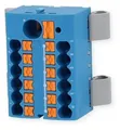 Produktbild: Phoenix Contact PTFIX 6/12X2,5-NS35A BU Verteilerblock mit Einspeisung, 13-Polig, blau