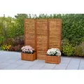Produktbild: Merxx Sichtschutz Blumenkästen Akazienholz geölt 2er Set
