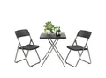 Produktbild: Sekey Balkonset Balkonmöbel Set 2 Personen Platzsparend Balkonset aus Polyrattan, (3-tlg), Gartentisch und 2 Gartenstuhl Klappbar Gartenmöbel für Balkon Terrasse