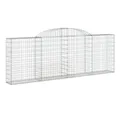 Produktbild: vidaXL Gabionenzaun, Gabione mit Hochbogen 300x30x100/120 cm Verzinktes Eisen