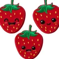 Produktbild: Mono-Quick 16243 Create Erdbeeren 3er Set, Bügelbild, Patch, Aufnäher, Aufkleben