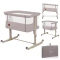 Produktbild: Baby-Reisebett AURORA 3-in-1: Beistellbett, Babywiege, freistehendes Babybett