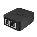 Produktbild: Netzwerk-LAN-Switch 2 Ports, Netzwerk-Switch 2-in-1-Out oder 1-in-2-Out, Ethernet-Switch 1000Mbps CAT7/Cat6A/Cat6/Cat5e/Cat5, 2 Ports Netzwerkhub schwarz