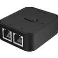 Produktbild: Netzwerk-LAN-Switch 2 Ports 1000Mbps Cat6a/Cat6/Cat5e 2-in-1-Out oder 1-in-2-Out