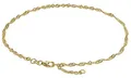 Produktbild: trendor Fußkettchen 333 Gold Singapur-Muster 2,2 mm breit modischer Fußschmuck für Damen, tolle Kette aus Echtgold, Geschenkidee für Frauen, Goldschmuck, 63263