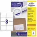 Produktbild: Avery Zweckform - Universaletikett Ultragrip 97 X 67,7 Mm (b X H) Nicht Wieder Ablösbar Papier Weiß 1.760 Etik./pack.