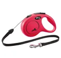 Produktbild: flexi Flexileine FLEXI Rollleine New CLASSIC Seil - 8m, bis 12kg Farbe: Rot
