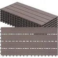 Produktbild: WOLTU WPC Terrassendielen Holz-Optik 30x60cm 6 Stück/1 m² Braun