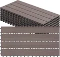 Produktbild: Woltu WPC-Fliesen, 6 St., Terrassendielen Holz-Optik 30x60cm mit klicksystem