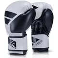 Produktbild: Apollo Boxhandschuhe Boxhandschuhe Männer Champion Thai Box Handschuhe, Training am Boxsack oder Sparring für Frauen und Männer schwarz 14oz