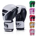 Produktbild: Apollo Boxhandschuhe Männer aus PU Leder | Thai Boxhandschuhe Damen und Herren | für Boxsack, Training, Sparring, Fitness, MMA Handschuhe | Kickbox Handschuhe | Boxing Gloves 12/14/16oz.