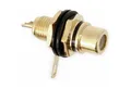 Produktbild: Goobay Cinch-Stecker GOOBAY Cinch-Einbaubuchse, schwarz, 8 mm