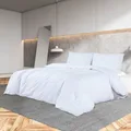 Produktbild: Bettwäsche-Set Weiß 155x220 cm Leichte Mikrofaser
