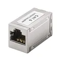 Produktbild: goobay RJ45 Kupplung CAT 6, geschirmter Verbinder mit Vollmetallgehäuse, als LAN Kabel Verlängerung, PoE+ fähig, Netzwerkkabel Adapter - 15217