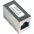 Produktbild: RJ45 Modularkupplung/Verbinder, CAT 6, Vollmetallgehäuse