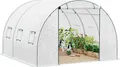 Produktbild: Woltu Tomatengewächshaus, BxTxH: 300 x 300 x 200,00 cm, Foliengewächshaus Winterfest, mit Tür 6 Fenstern, 300x300x200 cm