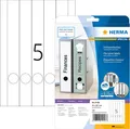 Produktbild: HERMA 5158 Ordnerrücken Etiketten lang schmal, 25 Blatt, 34 x 297 mm, 5 pro A4 B