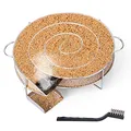 Produktbild: Encham Rund Rauchgenerator Edelstahl Kaltraucherzeuger Kaltrauchgenerator für Kugelgrill Smoker und Räucherofen Räucherschnecke 18 CM