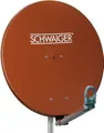 Produktbild: Schwaiger 714234 SAT-Antenne (75 cm, Aluminium, ziegelrot)