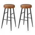 Produktbild: VASAGLE Barhocker, 2er Set, Küchenstuhl, Kunstleder, 76 cm hoch