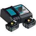Produktbild: Makita Power Source-Kit Li 197570-9 18V 5,0Ah, 2 Akkus und Ladegerät