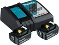 Produktbild: Makita DC18RC - Batterieladegerät + Batterie 2 x - Li-Ion - 5 Ah - 90 Wh - 1 x Batterien laden (197570-9)