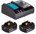 Produktbild: Makita Bohrer- und Bitset Makita Power Source-Kit LXT, Schnellladegerät DC18RC + 2 Akkus 18V