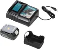 Produktbild: Makita BL1850B+DC18RC Werkzeug-Akku Ladegerät 18V 5Ah Li-Ion schwarz 1637777