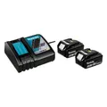 Produktbild: Makita 197570-9 Power Source Kit Li 18V 5Ah 2x Akku BL1850B und Schnelladegerät