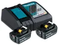 Produktbild: MAKITA Power Source Kit Li 18,0V 5Ah Schnellladegerät  2 Akkus, im Karton