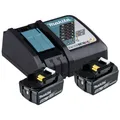 Produktbild: Makita Power Source-Kit LXT  2 x 5,0 Ah Akkus + Ladegerät DC18RC
