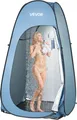 Produktbild: VEVOR Pop Up Duschzelt (1219 x 1219 x 2134 mm) Wasserfestes Toilettenzelt mit, Umkleidezelt inkl. Heringen & Seilen & Tragetasche & Aufhängetasche, aus 190T Polyester für Camping Strand Angeln Blau