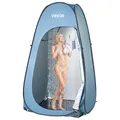 Produktbild: VEVOR Pop Up Zelt (1219 x 1219 x 2134 mm) Wasserfestes Toilettenzelt mit, Umkleidezelt inkl. Heringen & Seilen & Tragetasche & Aufhängetasche, aus 190T Polyester für Camping Strand Angeln Blau