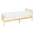 Produktbild: Einzelbett Jugendbett mit Lattenrost und Matratze Holzbett Kinder Bett 90x200 cm