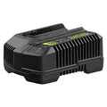 Produktbild: Stanley FatMax 18V Schnell-Ladegerät SFMCB14 (4A Ladestrom für schnelles Aufladen, einsetzbar für alle Stanley FatMax 18 Volt Akkus der V20-Serie, mit LED-Ladezustandsanzeige mit 4 Anzeigemodi)