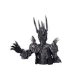 Produktbild: Nemesis Now Offizielles Lizenzprodukt Herr der Ringe, Sauron-Büste, Silber, 39 cm