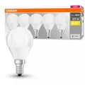 Produktbild: Nur noch angezeigter Bestand verfügbar:  5er-PACK OSRAM LED E14 Leuchtmittel MATT 4,9W=40W warmweißes Licht