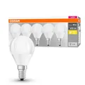 Produktbild: OSRAM 5x LED-Lampe E14 Kugel 5W = 40W 2700K Warmweiß