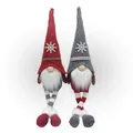Produktbild: Wichtel 2er Set, Weihnachtswichtel als Kantenhocker, Gnome mit Strickmütze