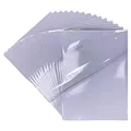 Produktbild: 20 Blatt PREMIUM Vinyl Aufkleberfolie 100% klar Selbstklebend für Laser und Tintenstrahldrucker Drucker Schnell Trocknen A4 Size kristallklar Selbstklebend Aufkleber