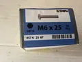Produktbild: Maschinenschrauben Sechskant M6x25mm vollgewinde 50Stück verzinkt / -Cont2Pal3K1